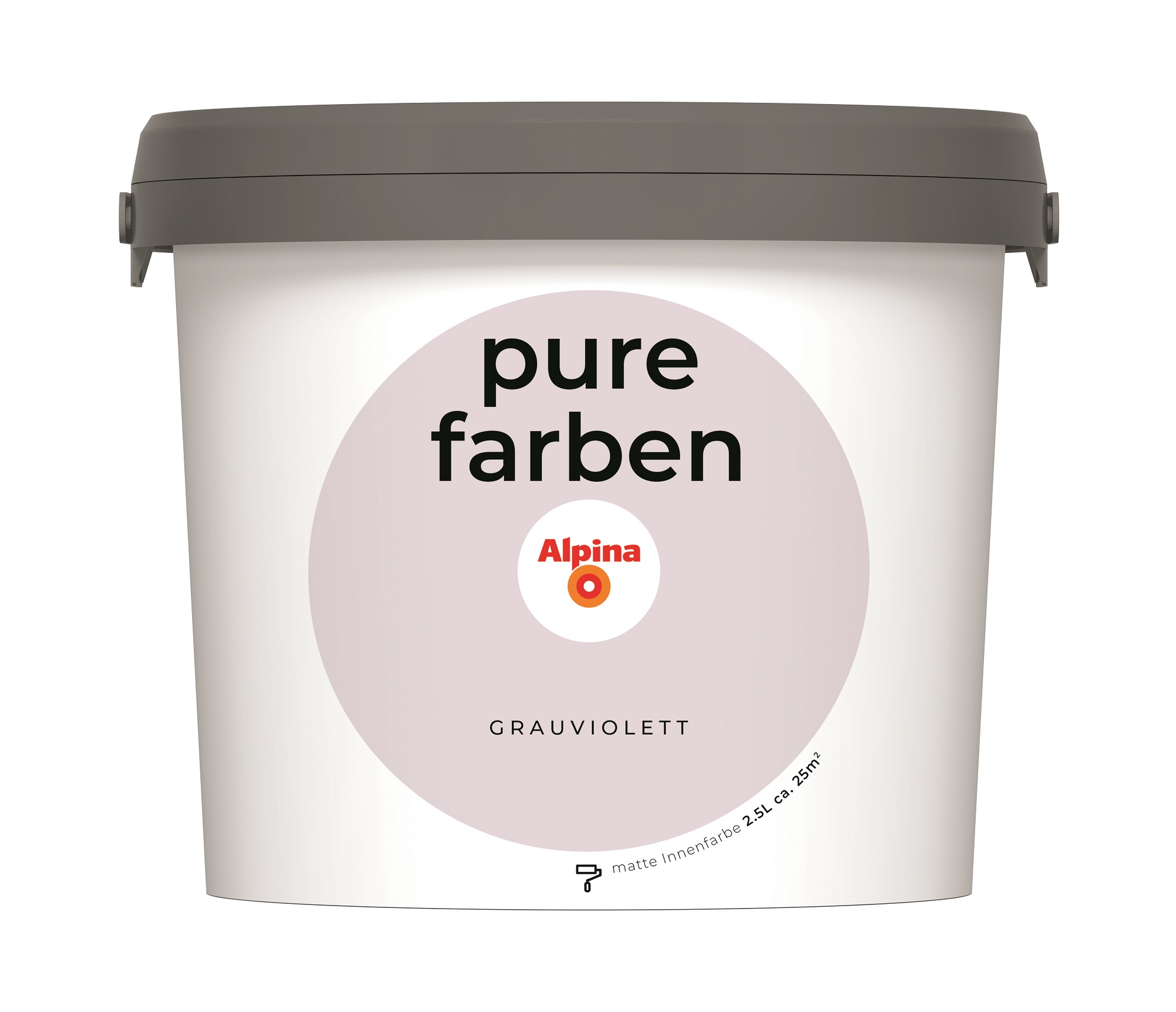 Alpina Pure Farben Grauviolett, 2,5 Liter