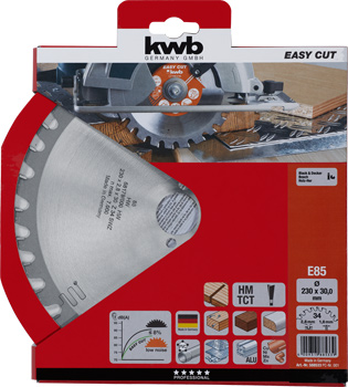588533-300 Kwb Hartmetall-Kreissägeblatt 85E, 230 x 30 mm