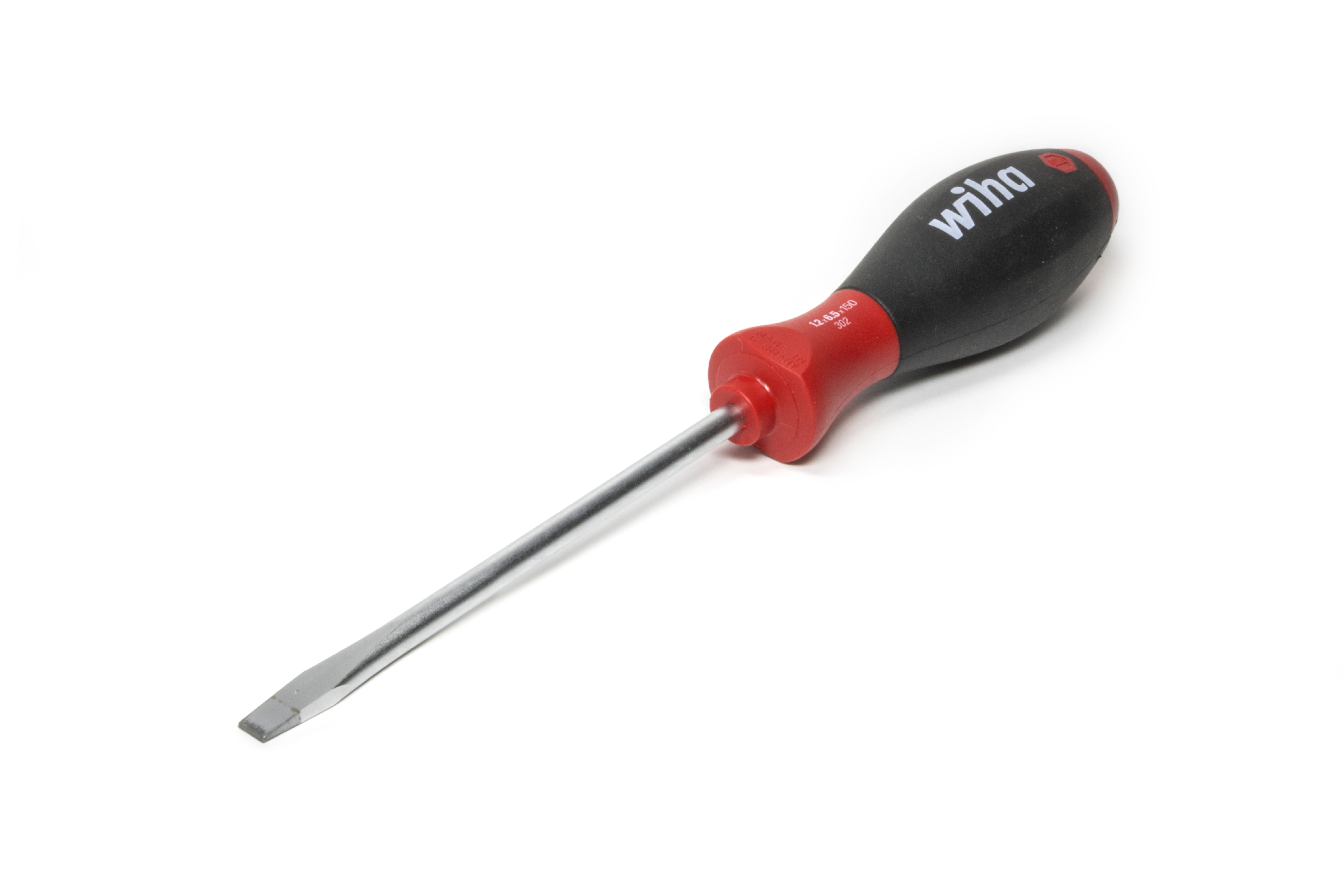Wiha Schraubendreher SoftFinish® Schlitz mit Rundklinge für tiefliegende Schrauben, 4,0 x 100 mm