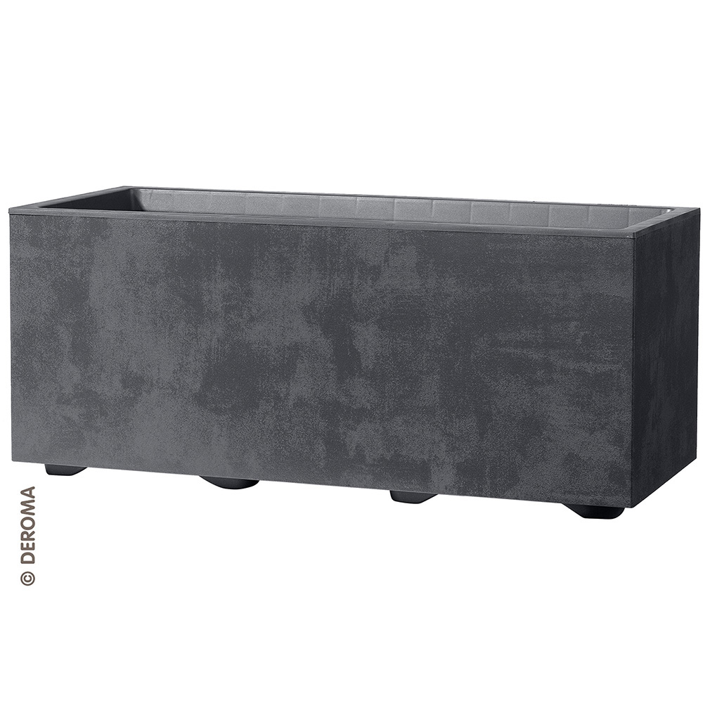 Deroma Pflanztopf Millenium R, anthrazit, 59 cm