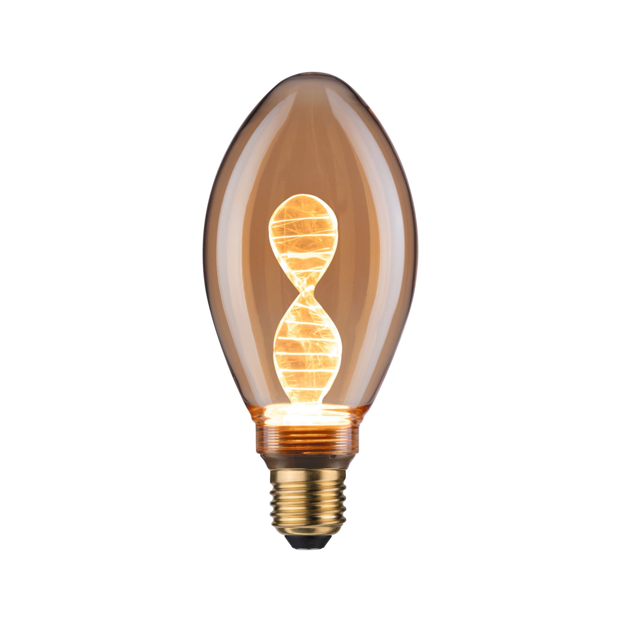 Paulmann LED B75 Inner Glow Helix, 180lm, E27, gold, 1800K Paulmann LED B75 Inner Glow Helix, 180lm, E27, gold, 1800K