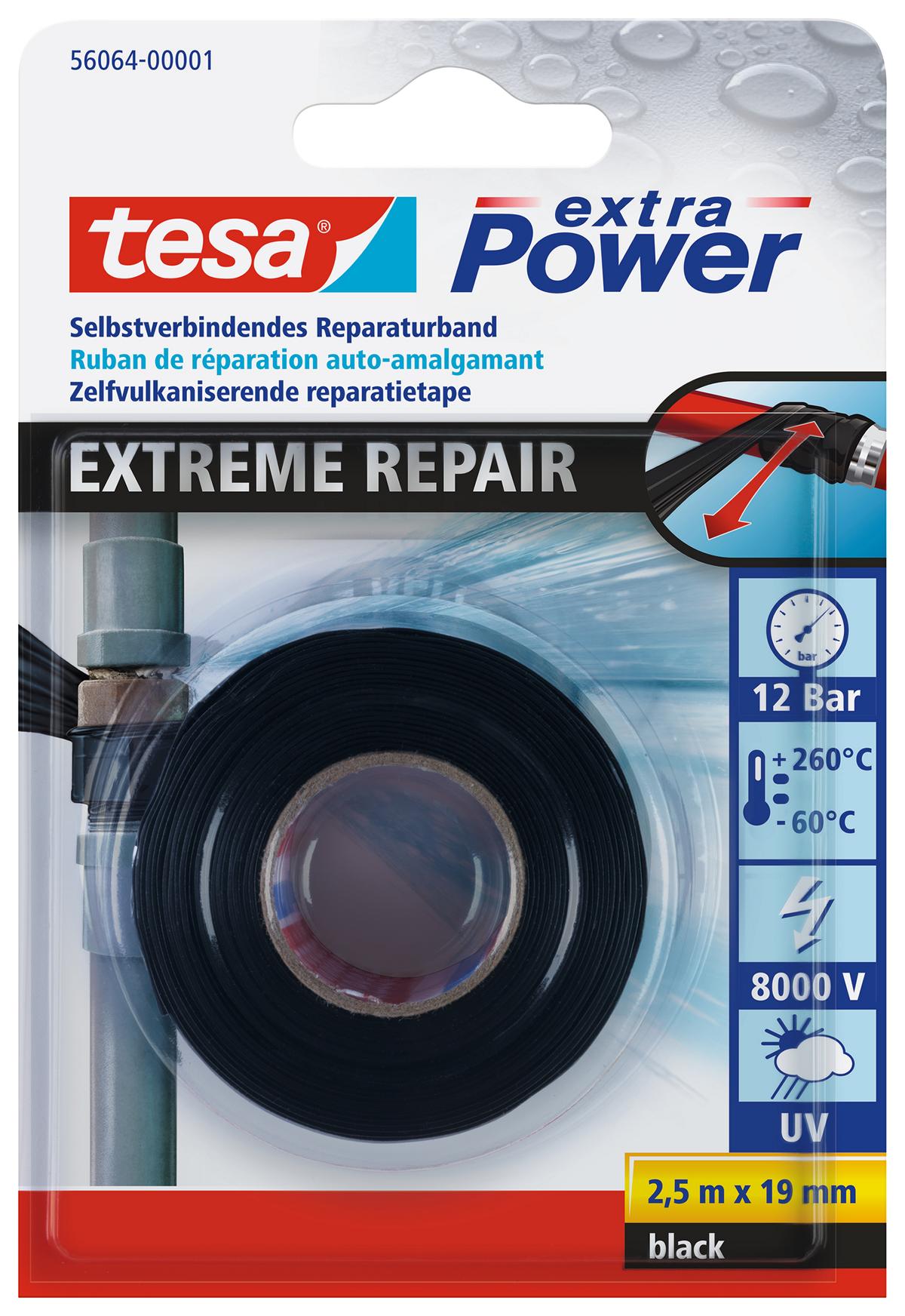 tesa_56064_01_00_LI406_pa_001 tesa extra Power Extreme Repair Reparaturband, schwarz, 2,5 m