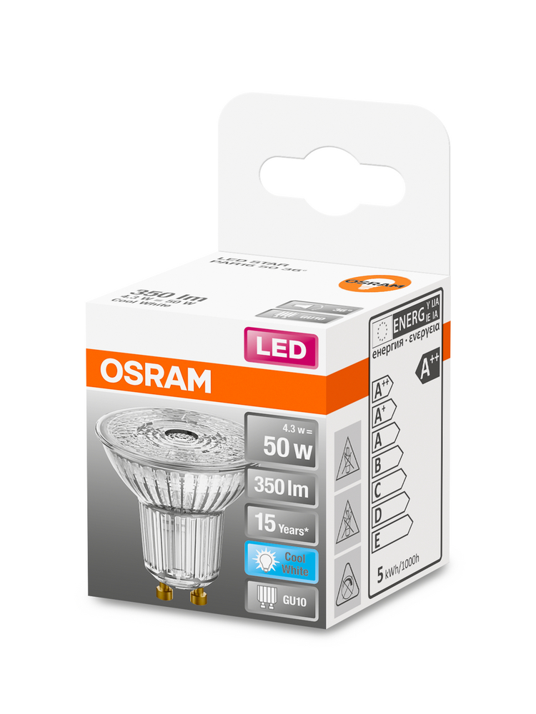 OSRAM LEUCHTMITTEL LED STAR PAR16 50 36° 4.3 W/4000K 