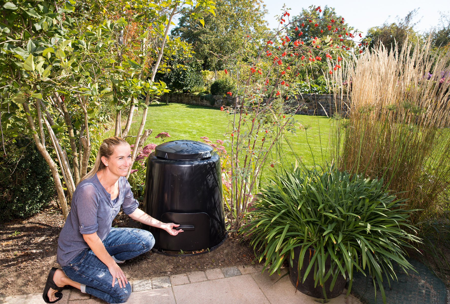 172647-2 KOMPOSTER ECO 280L SCHWARZ          GRAF