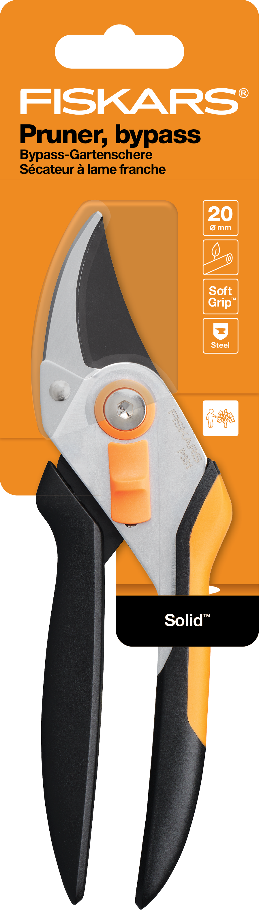Fiskars Solid Metall Bypass Gartenschere P331 Fiskars Solid Metall Bypass Gartenschere P331