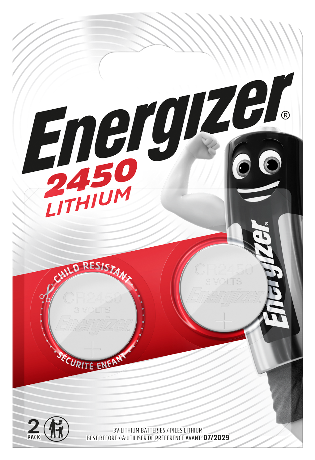 7638900381795 ENERGIZER BATTERIEN LITHIUM CR2450 2 STÜCK