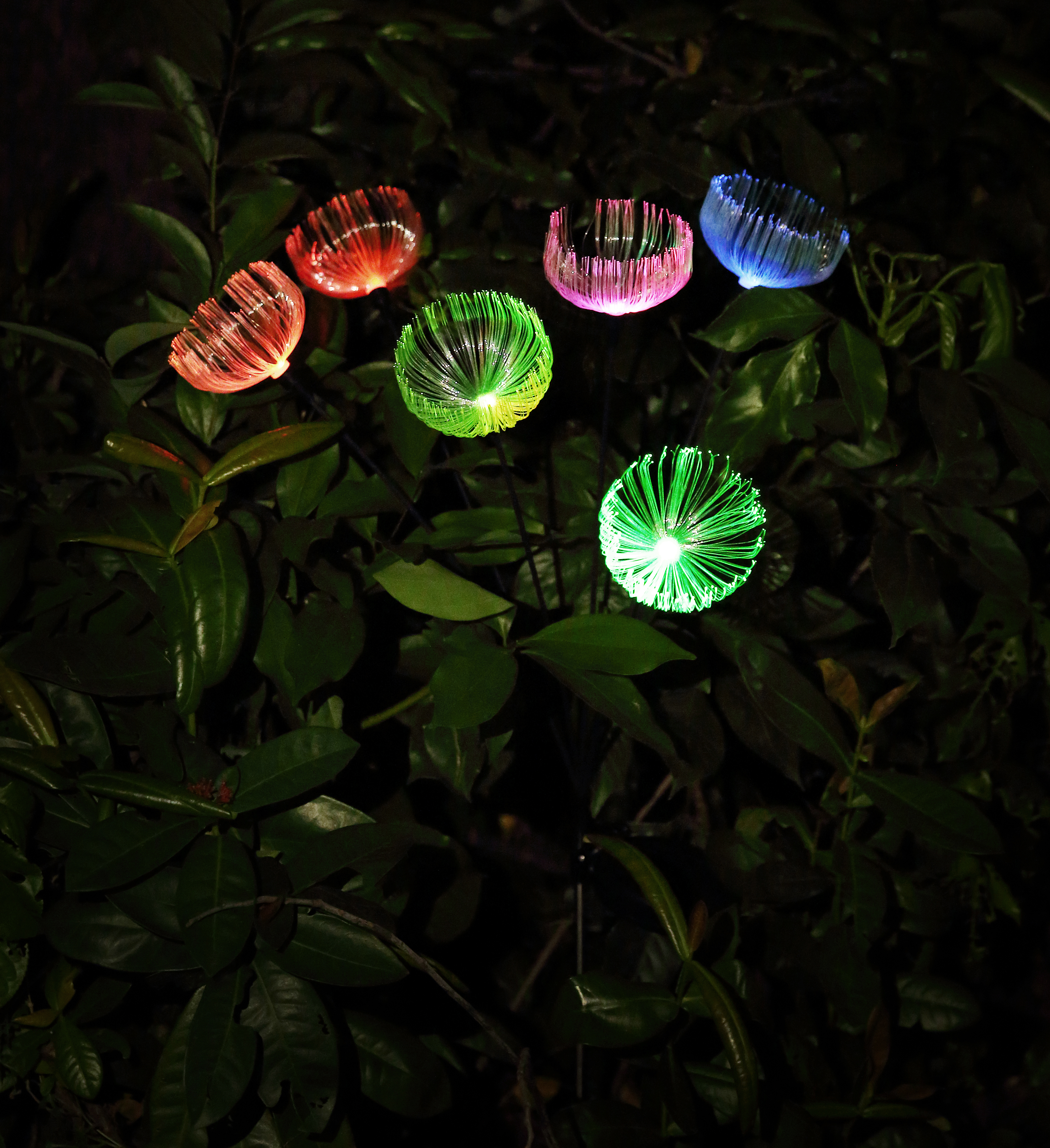 Globo Solarleuchte Edelstahl, 6xRGB LED