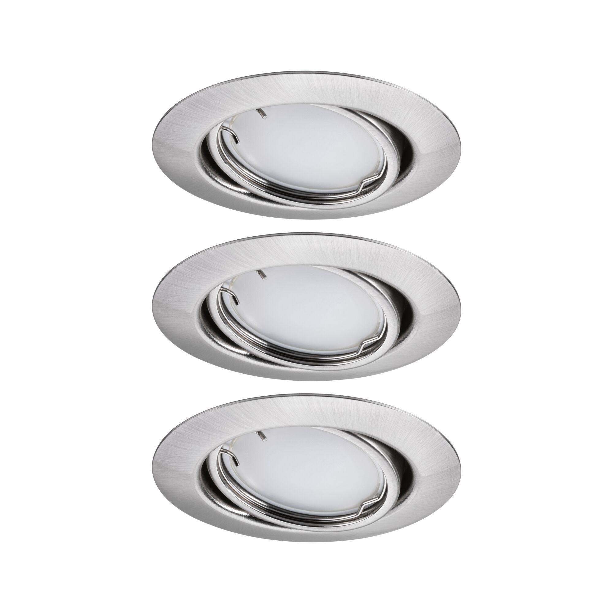 Paulmann EBL Set Base Zigbee Coin Dimmbar schwenkbar, 3x430lm, 230V, Eisen gebürstet
