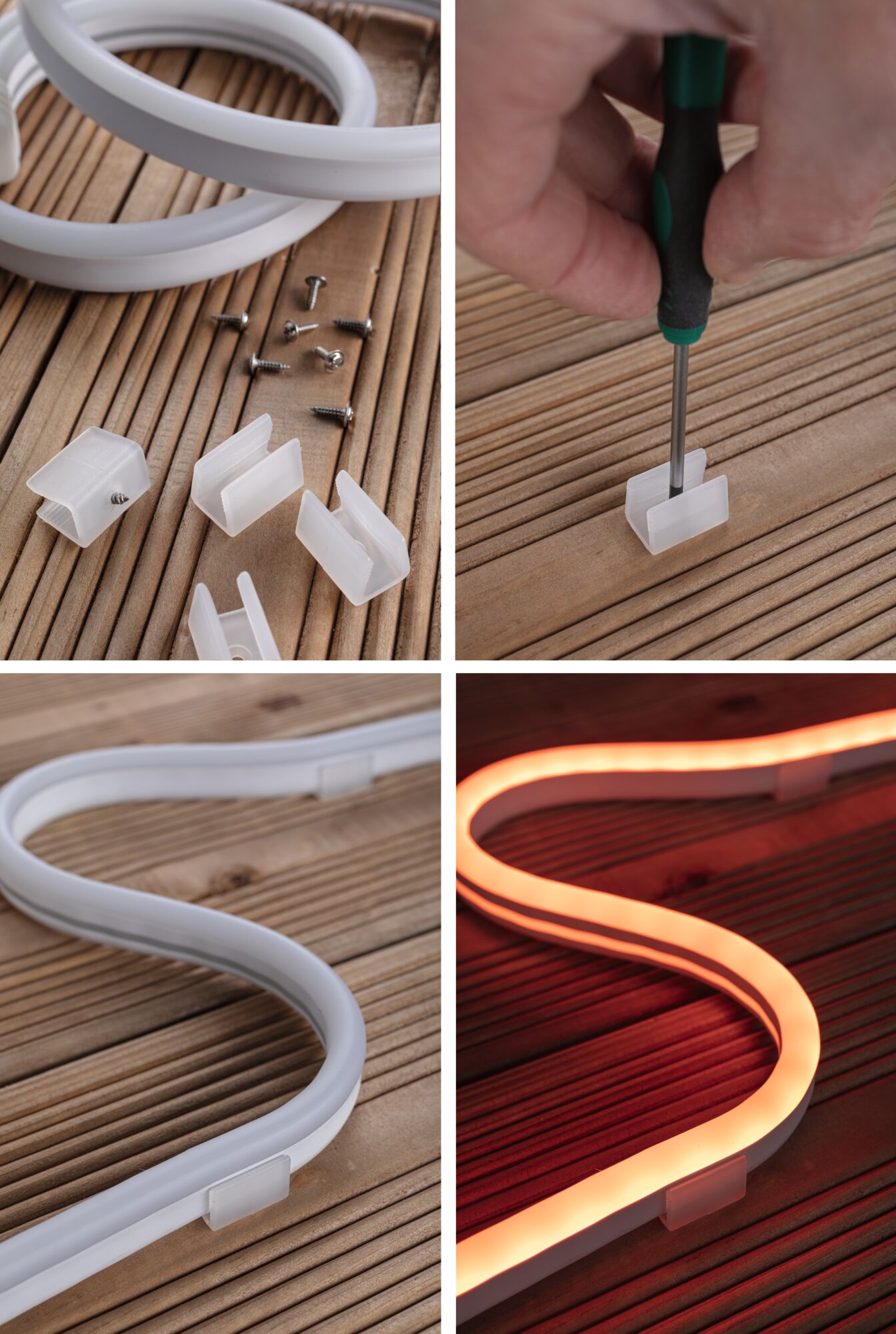 Paulmann SimpLED Outdoor Stripe Set 3 m, RGB, 19,5W, 230/24V DC, Weiß