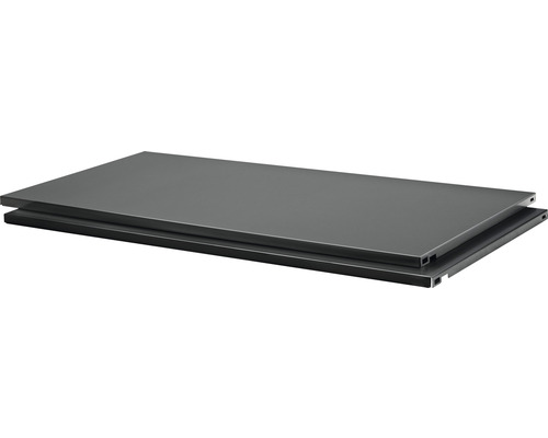 Dolle Regal Steelboard-Set, schwarz, 800 x 400 mm