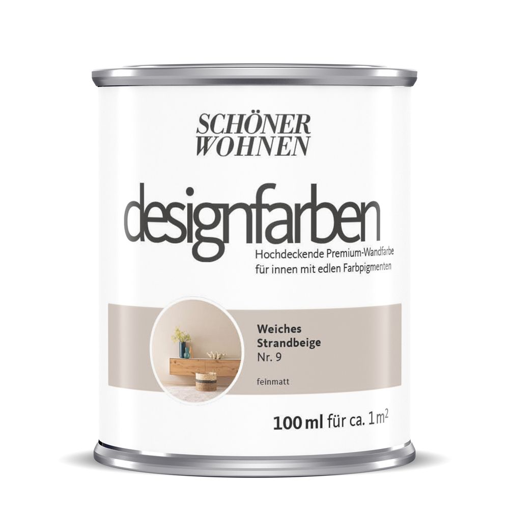 Schöner Wohnen Designfarbe, weiches strandbeige, 100 ml