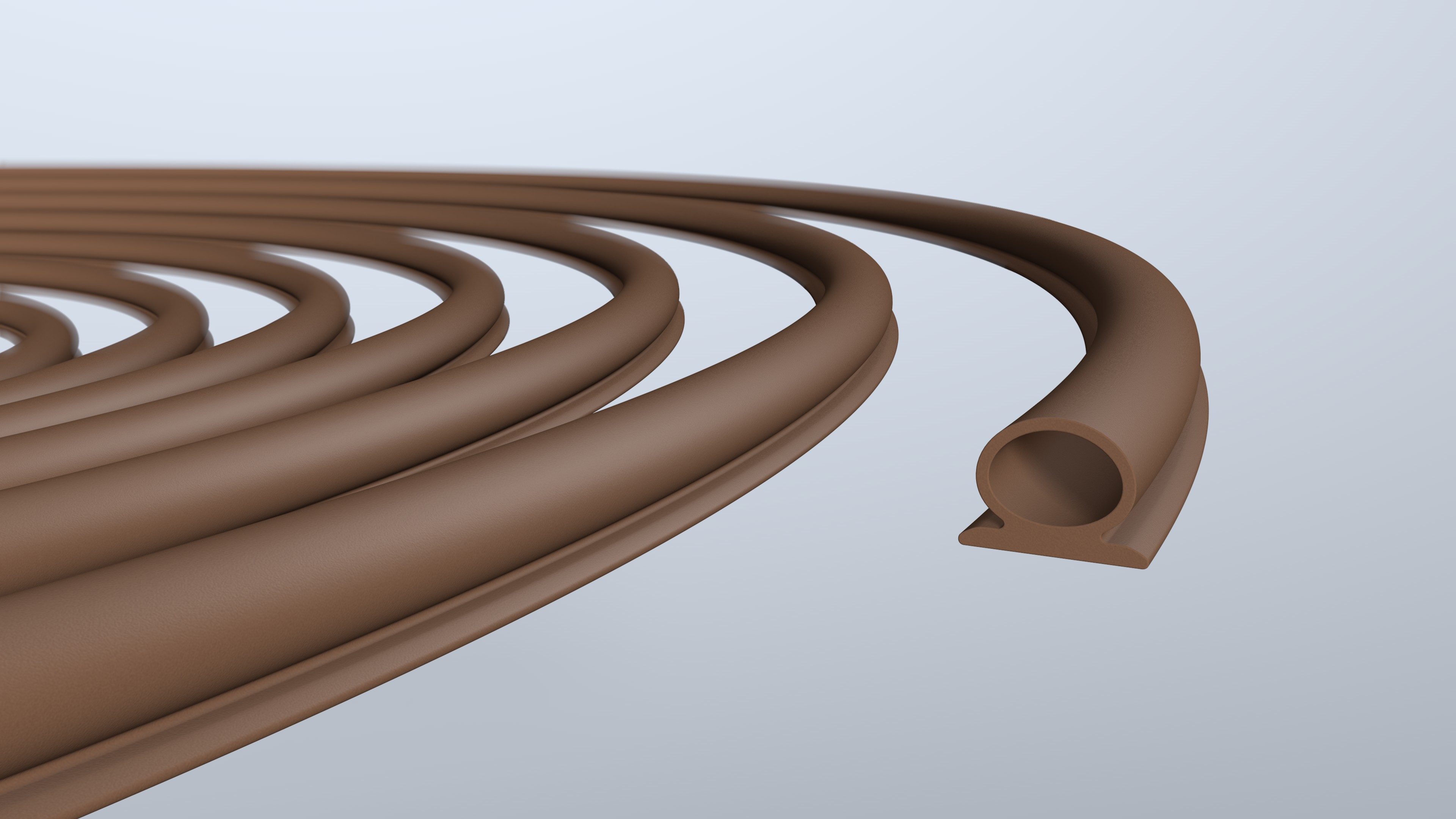 Roro Selbstklebedichtung, braun