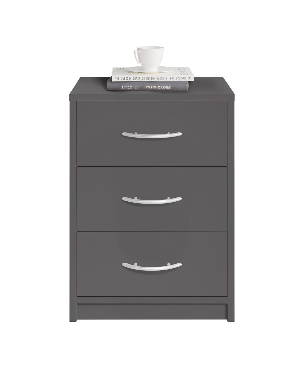 373099-Pepe-Nako-3-SK-RET-Graphit-Freisteller-frontal_38-733-29 PEPE NACHTKOMMODE 3 SCHUBK. GRAPHIT