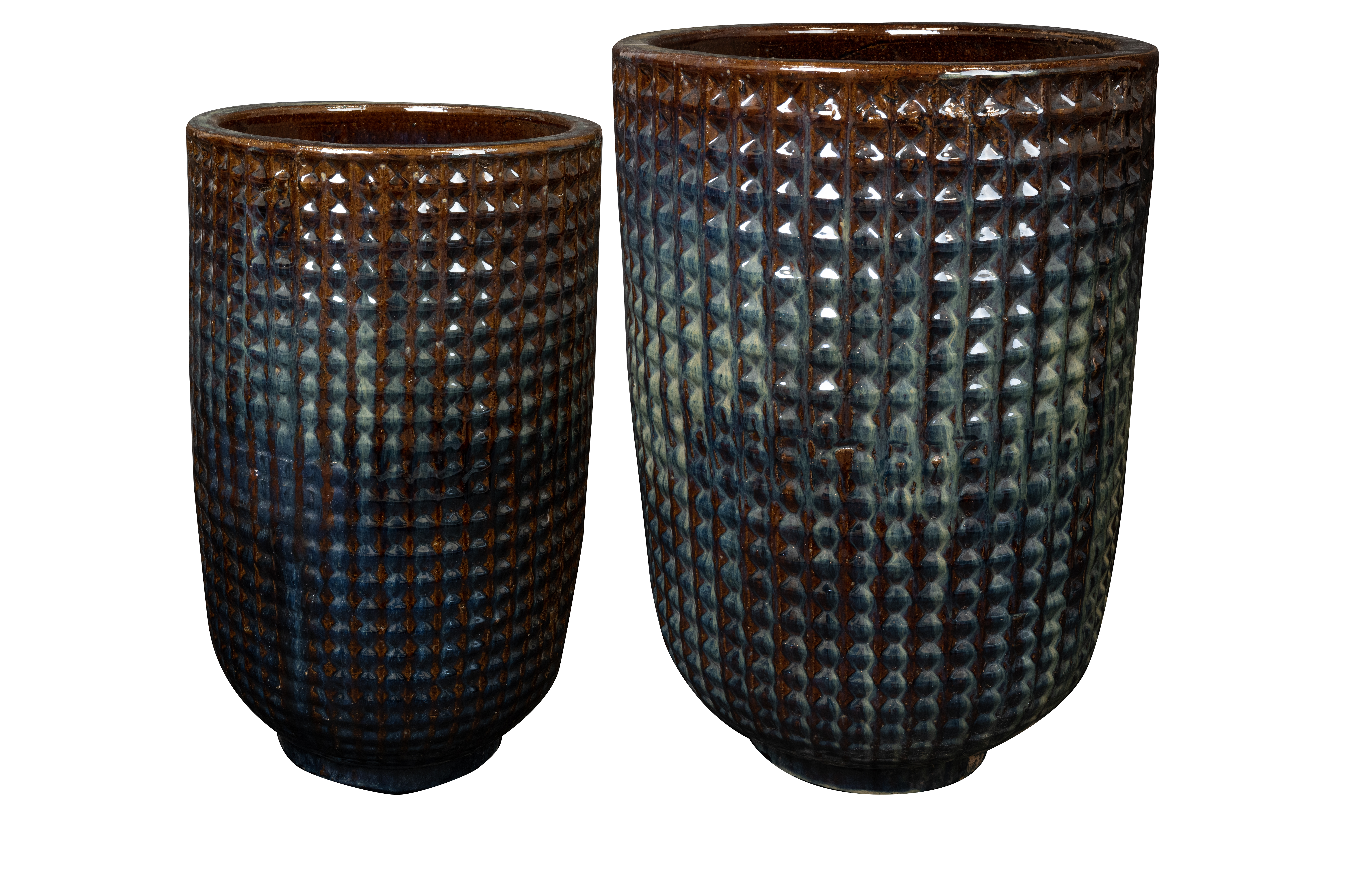 TS Vase Satz von 2 Maestro purple rain, Ø44 H66