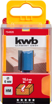 Kwb Hartmetall-Nutfräser, 16 mm