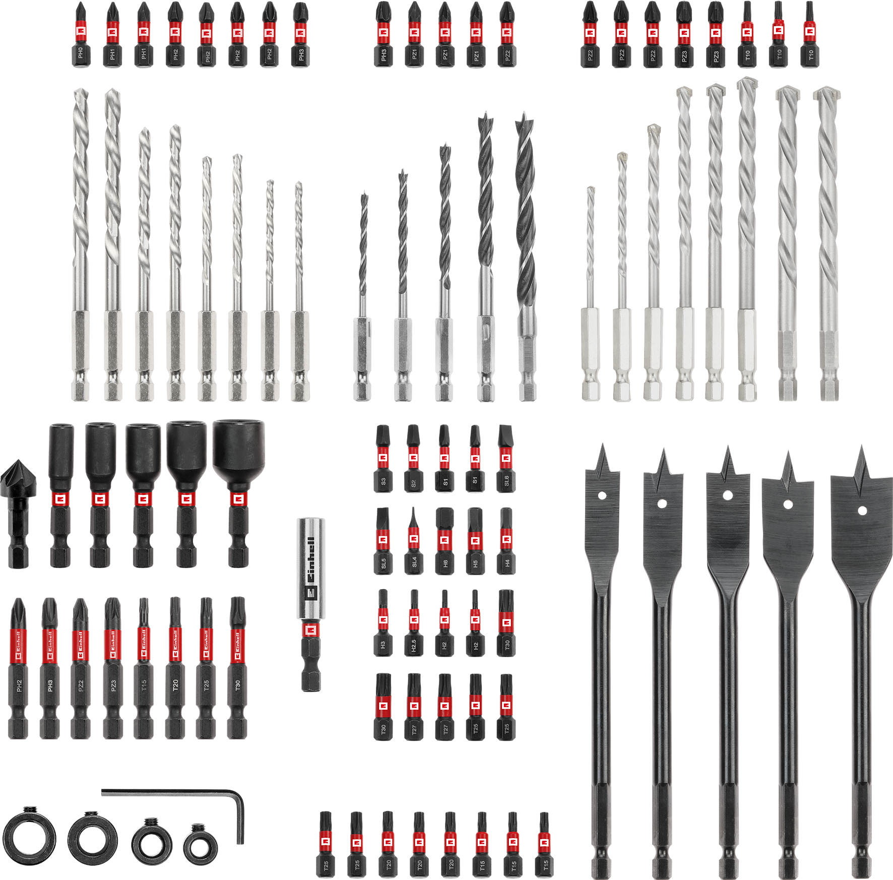Einhell Impact-Bit- und Bohrer-Set, XL-CASE, 95-tlg.