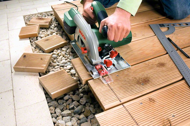 hmpks105 Bosch Handkreissäge PKS 55 A Holzsteg sägen
