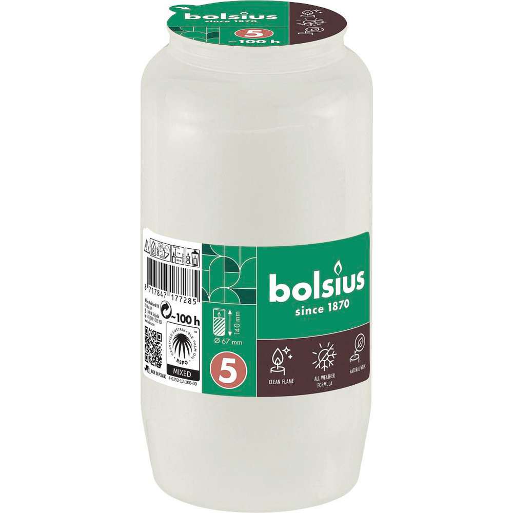 Bolsius Kompolicht Nr. 7, weiß Bolsius Kompolicht Nr. 7, weiß