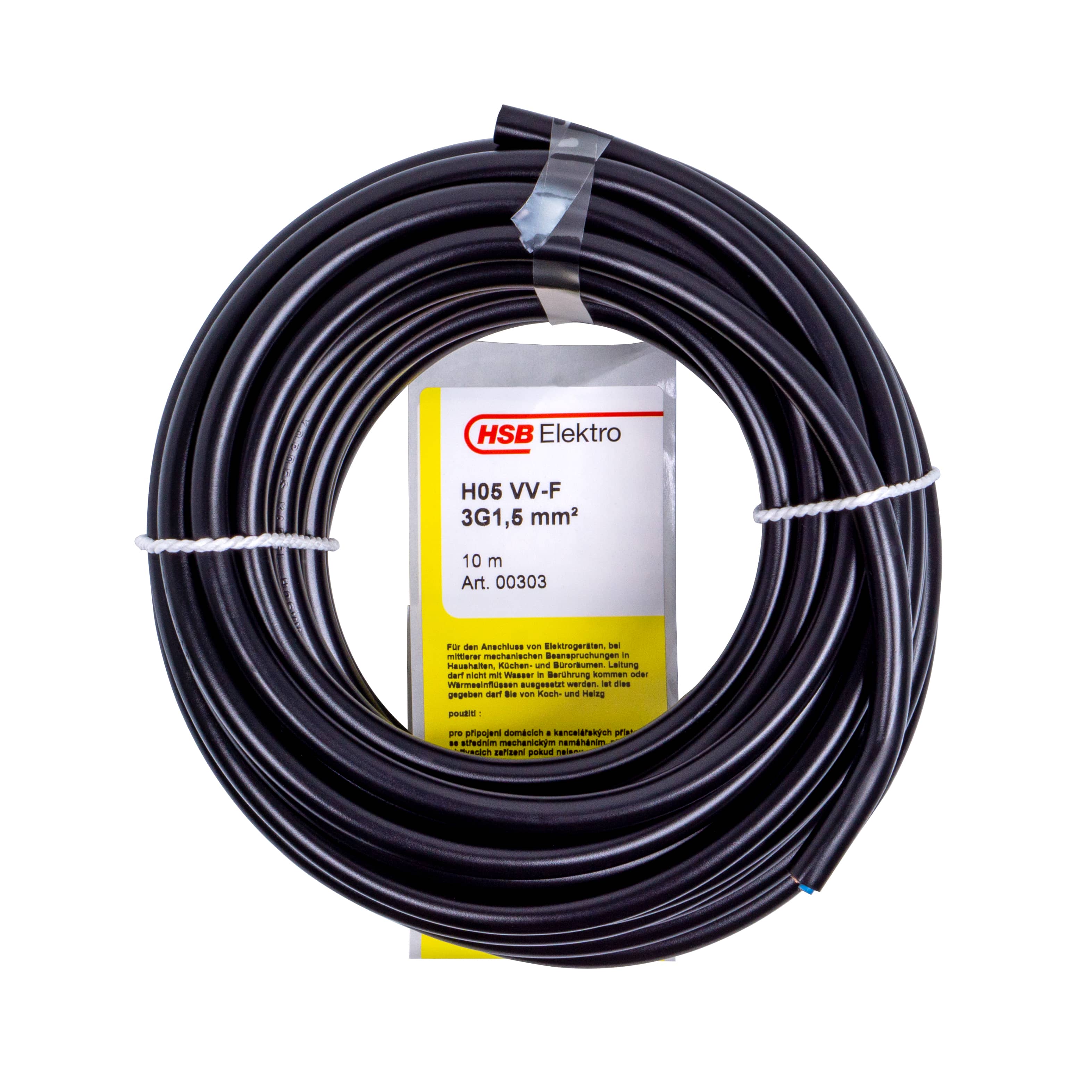 370411I5hmhw6O3R9By SCHLAUCHLEITUNG H05VV-F 3G1,5MM²,10M,SW