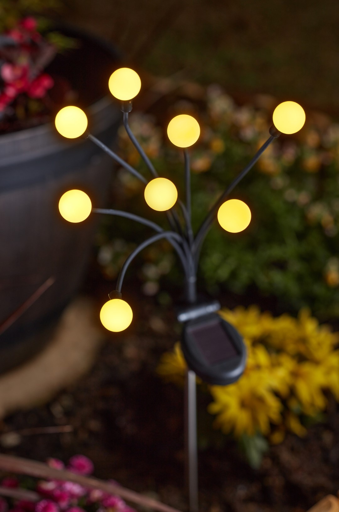 Smart Garden 8-Stern Solarleuchten, warmweiß