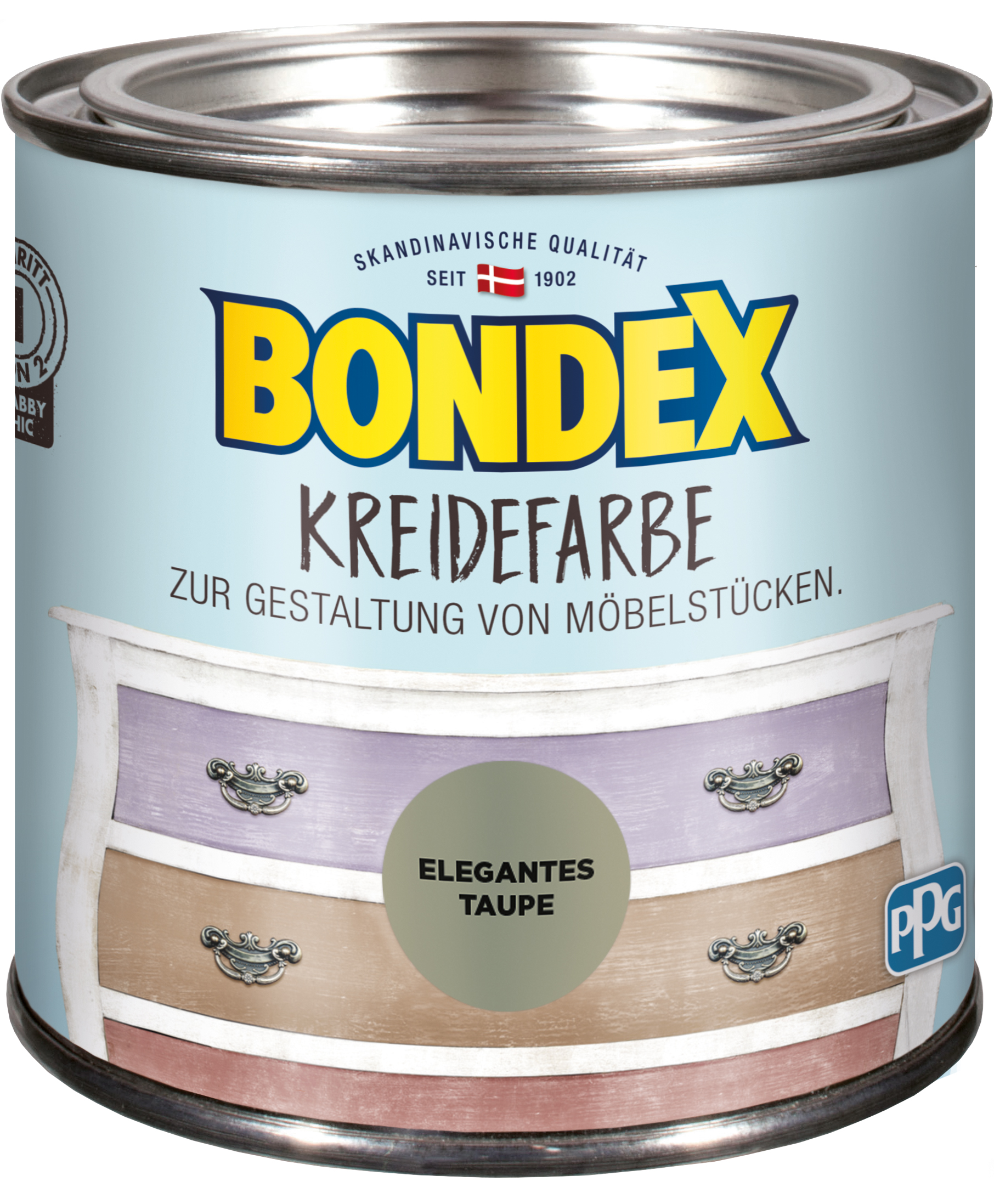 5010426802626mfEal5gPbYDGZ Bondex Kreidefarbe Elegantes Taupe, 0,5L