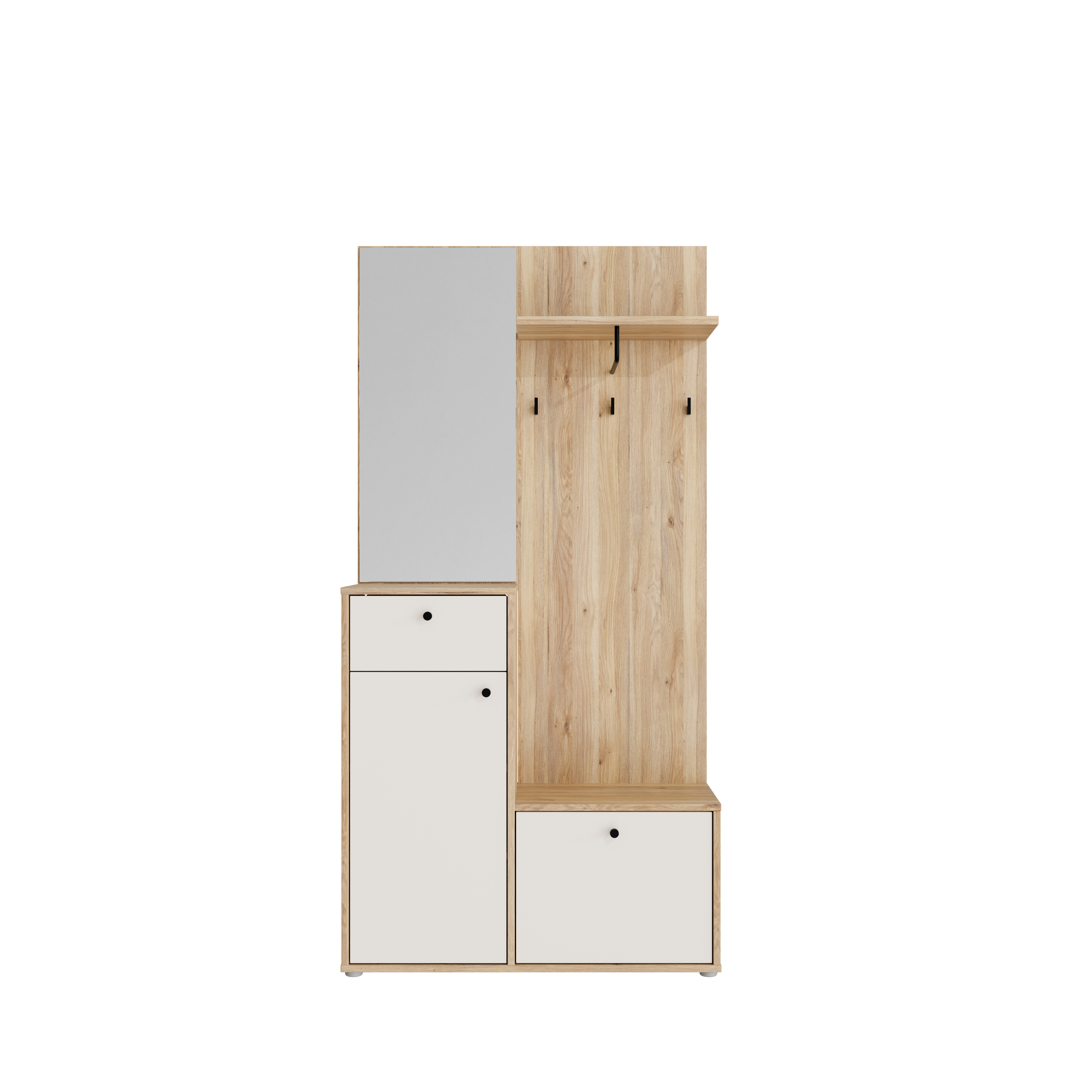 Forte Garderobe Ken Mauvella, oak/sand