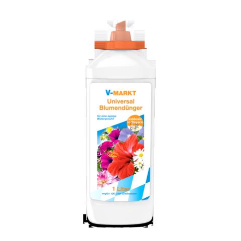 4008089012736_Kaes_V-Markt_Verpackung_Blumenduenger_Universal_1L_Packshot V-MARKT UNIVERSAL BLUMENDÜNGER 1L