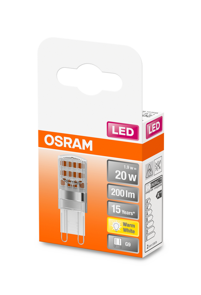 4058075432307_Packaging_image OSRAM LEUCHTMITTEL LED PIN G9 20 1.9 W/2700K G9