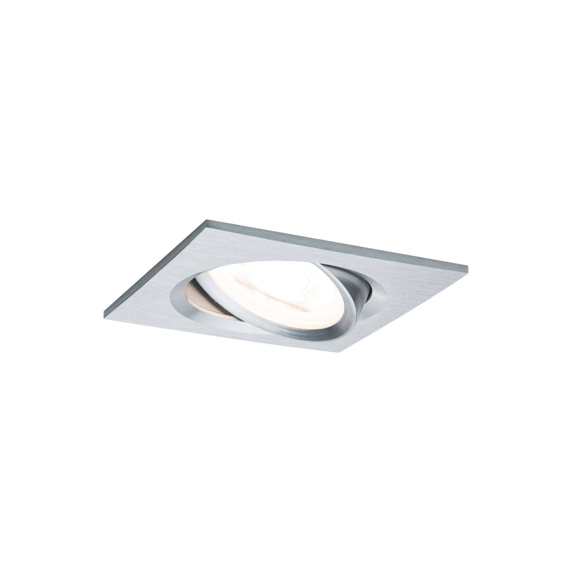 PAULMANN EINBAULEUCHTE  3X6,5W 2700K SCHWENKBAR ECKIG ALU