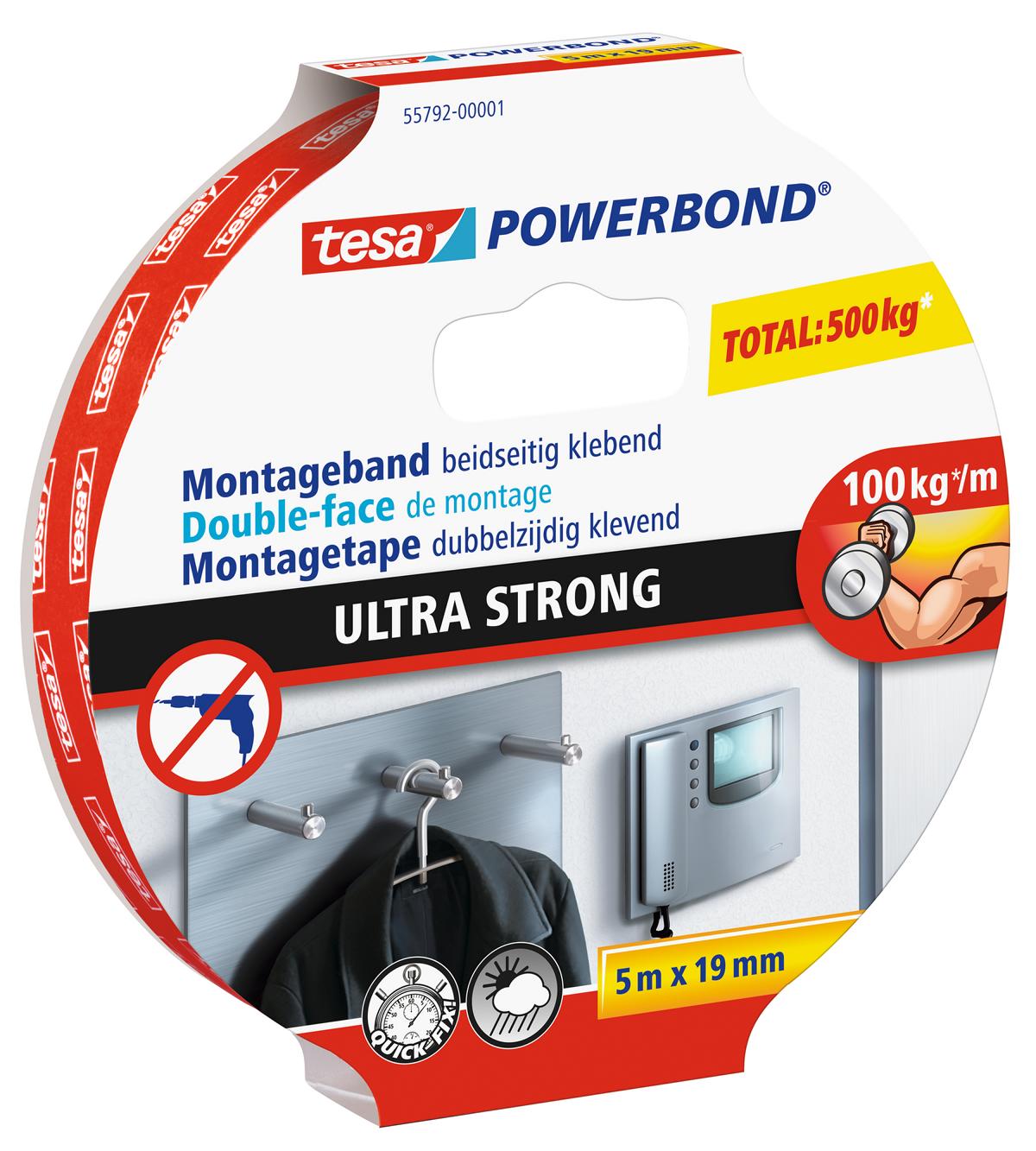 tesa Powerbond Montageband Ultra Strong, 5 m
