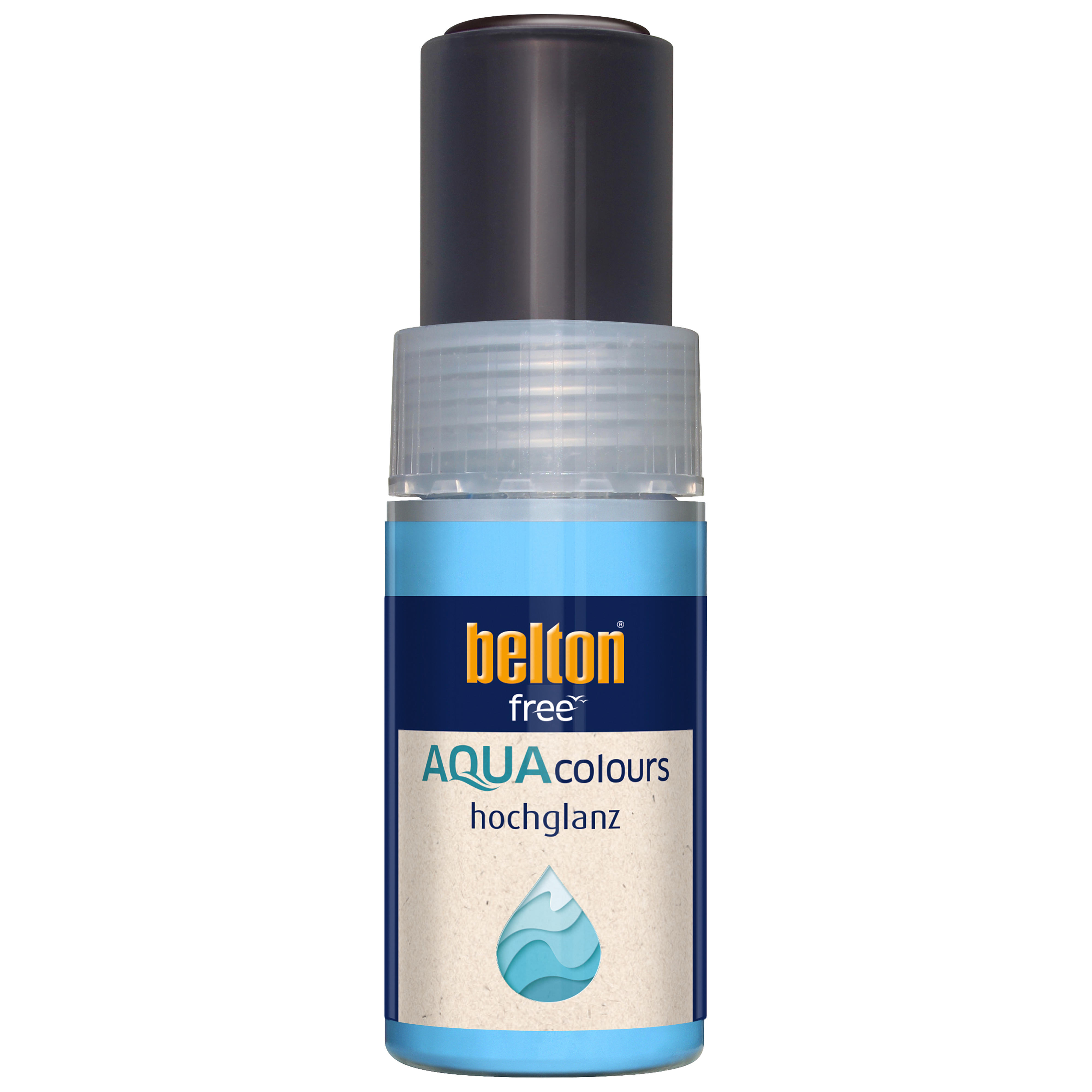 belton Acryl-Wasserlack tiefschwarz hochglanz, 9ml