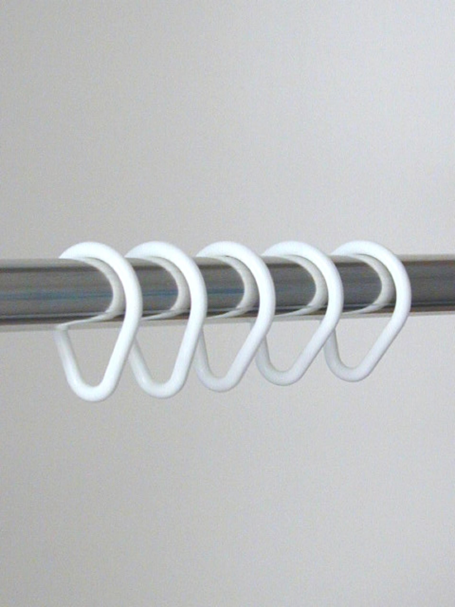 149301 Ridder Duschvorhangringe, weiß