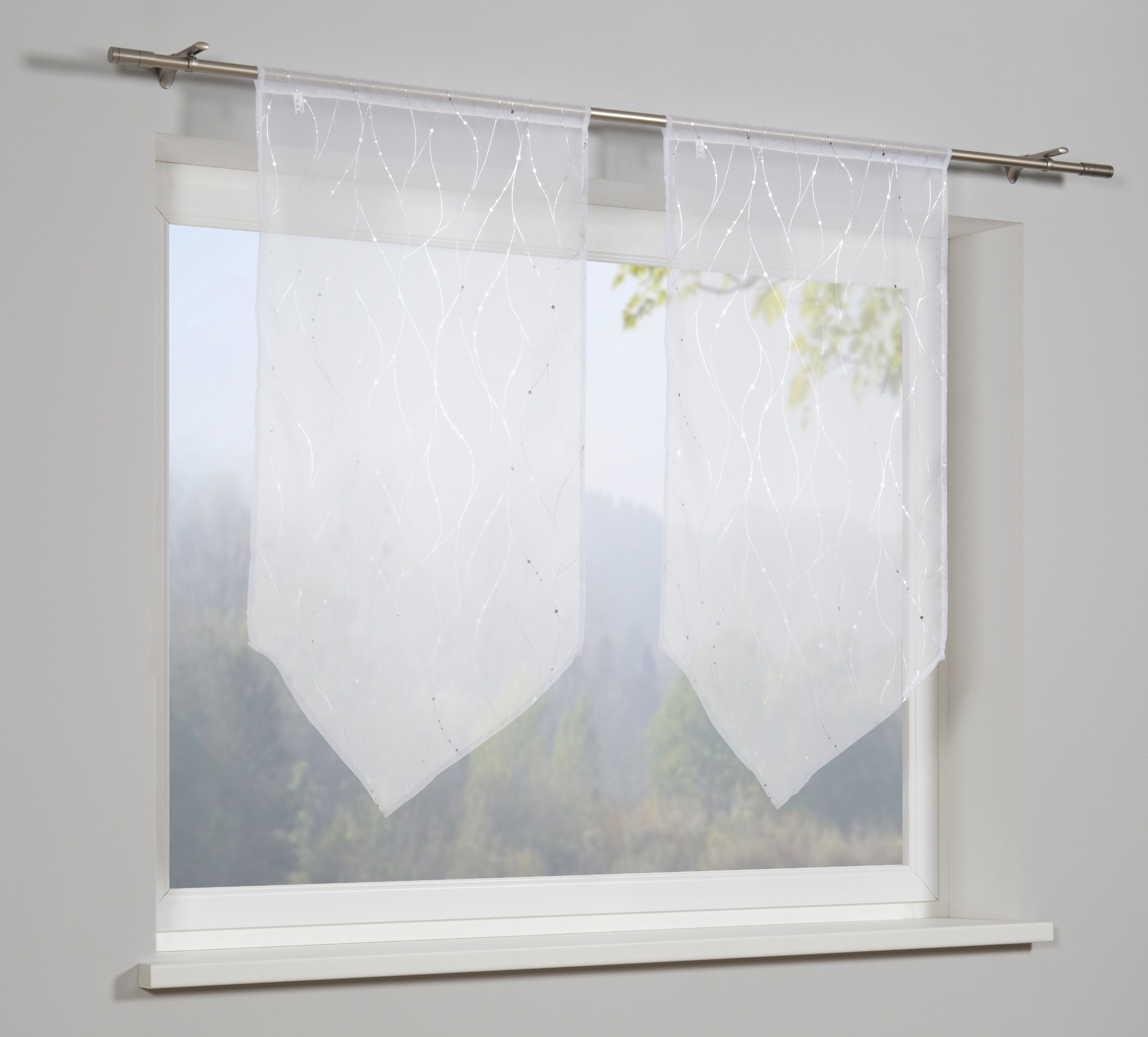Sehlbach Fensterdeko weiß, 60 x 120 cm Sehlbach Fensterdeko weiß, 60 x 120 cm