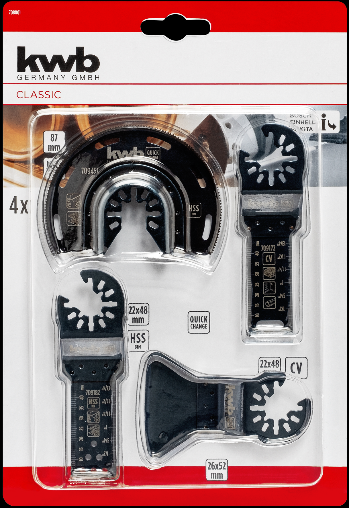 kwb Multi-Tool-Set, 4-teilig SB kwb Multi-Tool-Set, 4-teilig SB