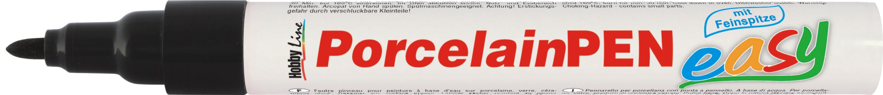 16134_KREUL_PorcelainPenEasy_Schwarz_Feinspitze_offen_RGB Porcelain Pen