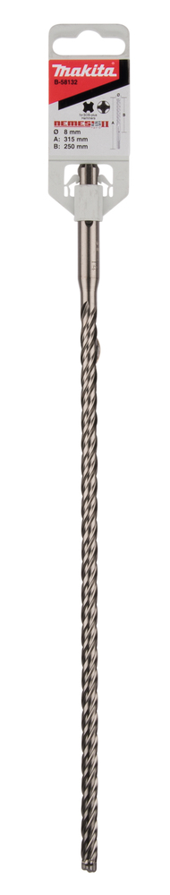Makita SDS-PLUS NEMESISII Bohrer, 8 x 315 mm Makita SDS-PLUS NEMESISII Bohrer, 8 x 315 mm