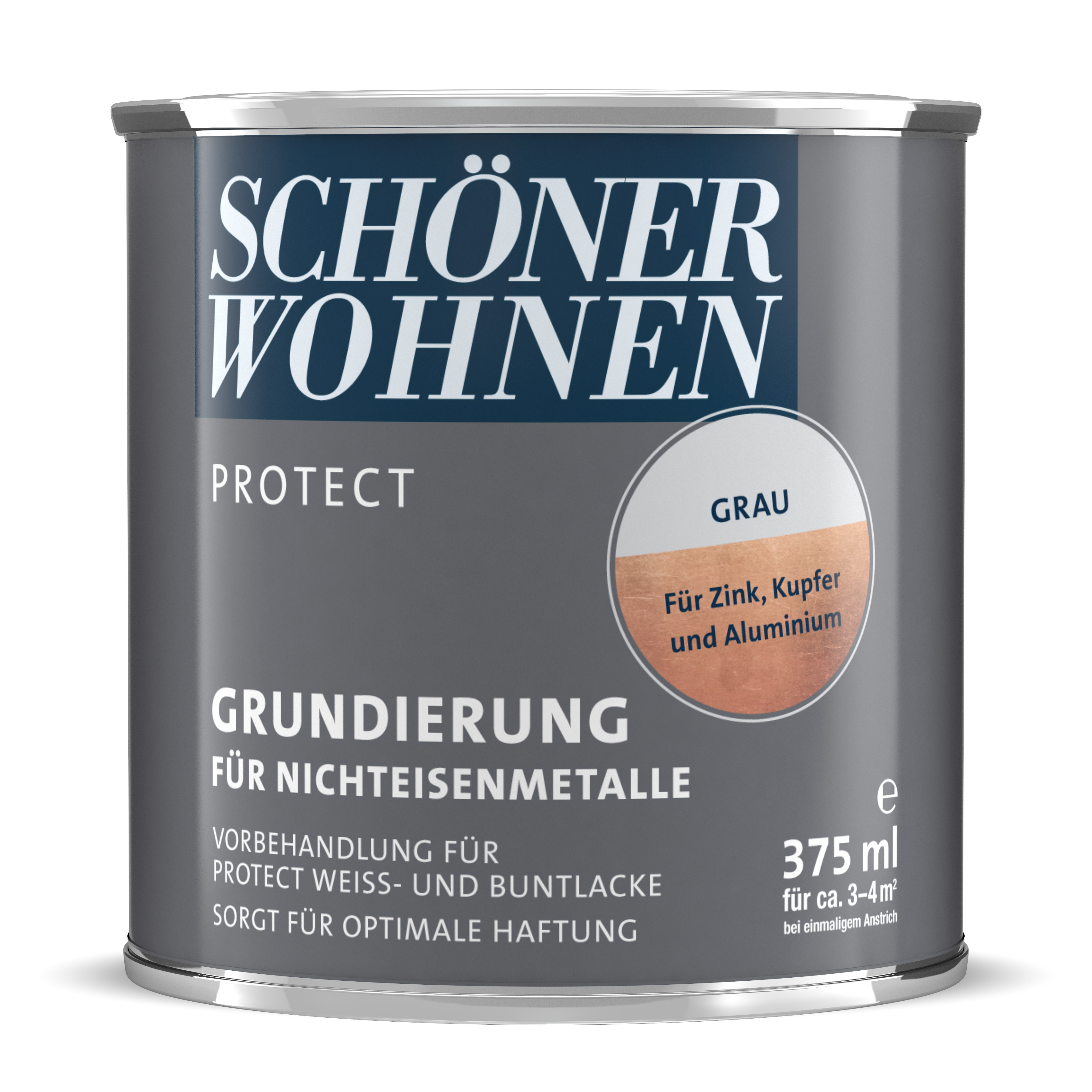 Schöner Wohnen Protect Grundierung Nichteisenmetalle, grau