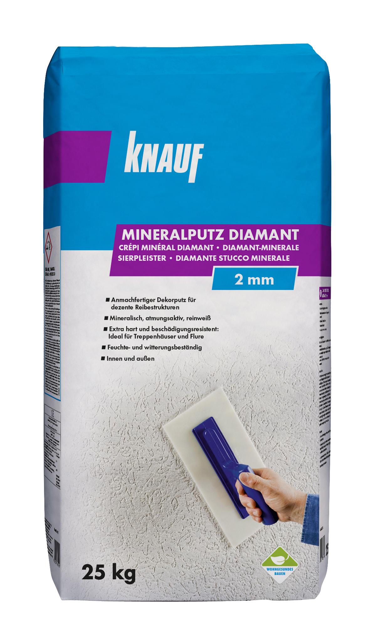 4006379035298_Mineralputz_Diamant_2mm_25_kg Knauf Mineral Diamantputz, 25 kg