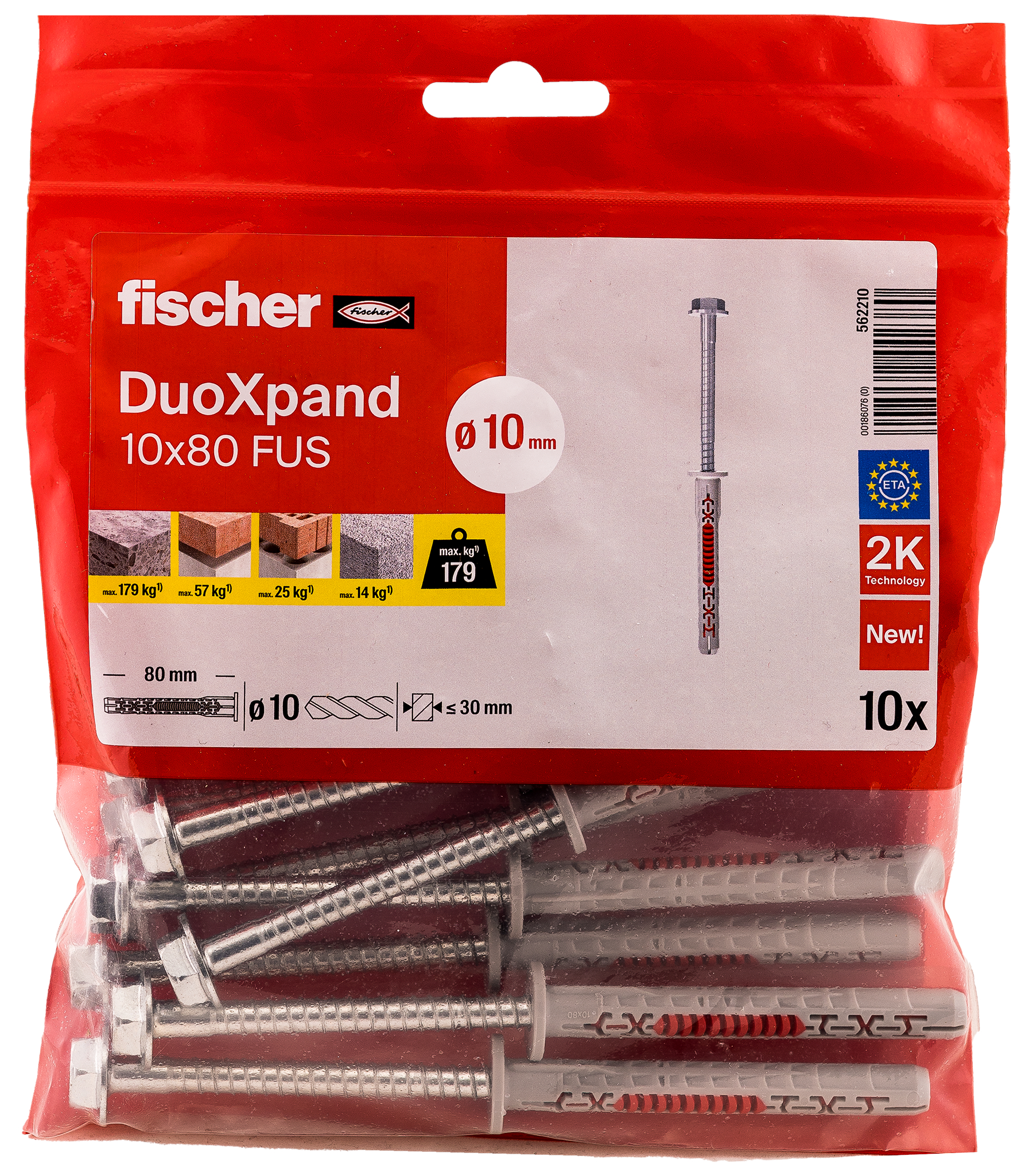 fischer DuoXpand 10x80 FUS B (10) fischer DuoXpand 10x80 FUS B (10)