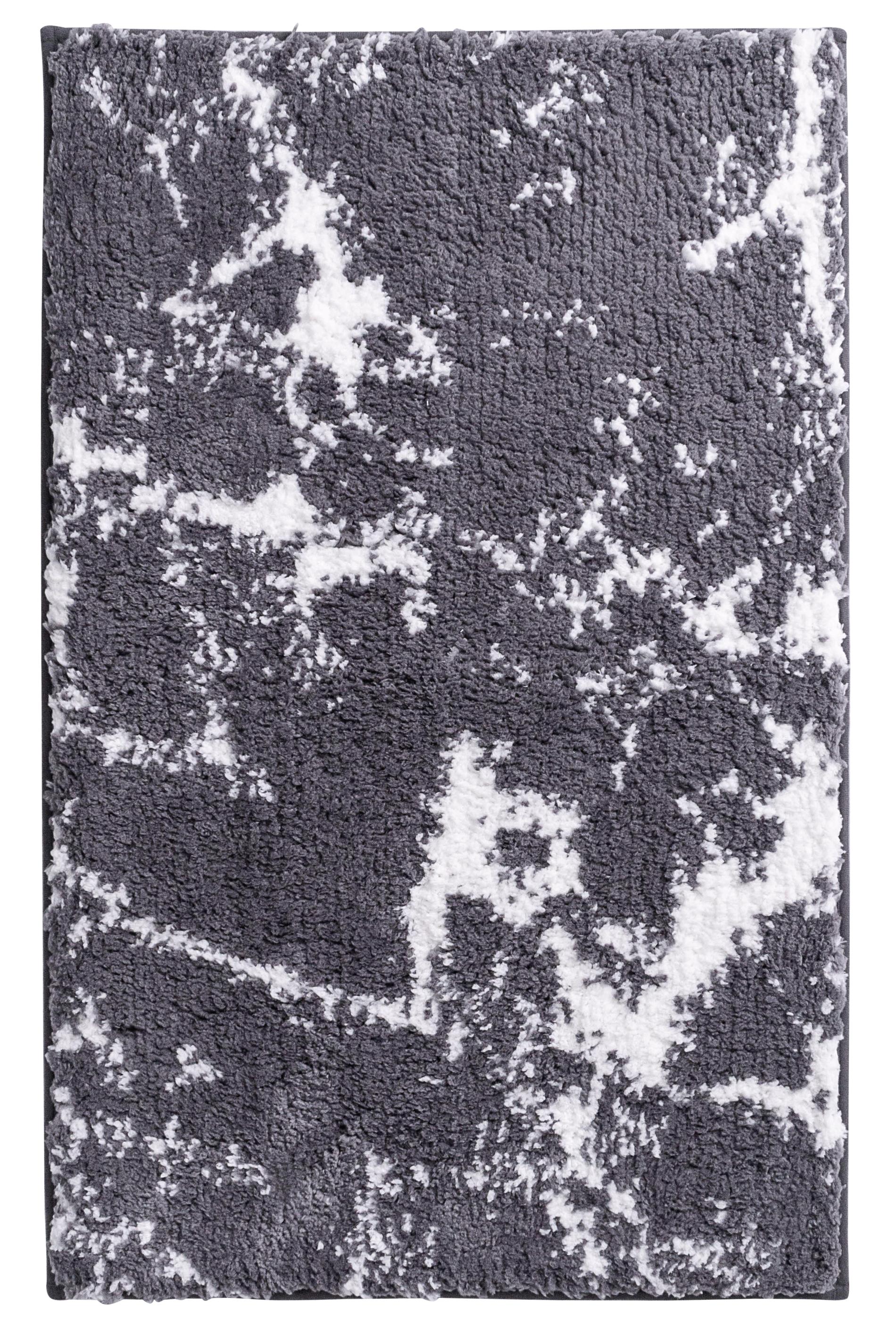 737173-1   TEPPICH 60X90 CM MARMOR GRAU-WEIß