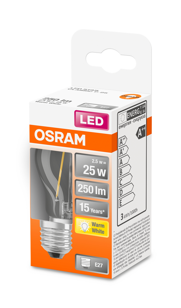 4058075436541_Packaging_image OSRAM LEUCHTMITTEL LED RETROFIT CLASSIC P 25 CL 2.5 W/2