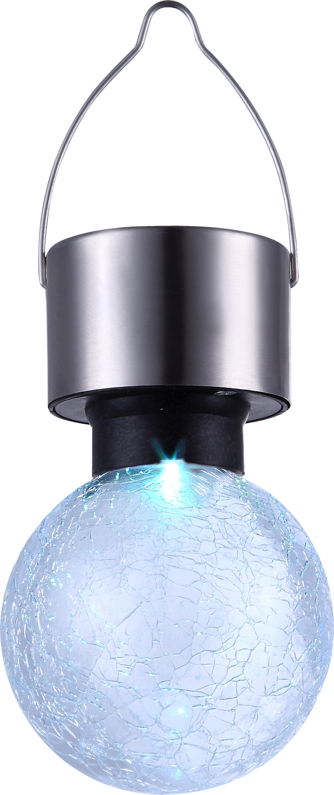 Globo Solarleuchte Edelstahl, inkl. RGB LED