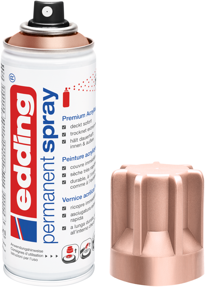 Edding 5200 Permanentspray Premium Acryllack roségold matt Edding 5200 Permanentspray Premium Acryllack roségold matt