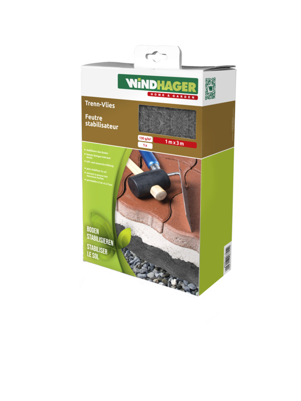 Windhager Trenn-Vlies, 3 x 1 m, 130g/m²