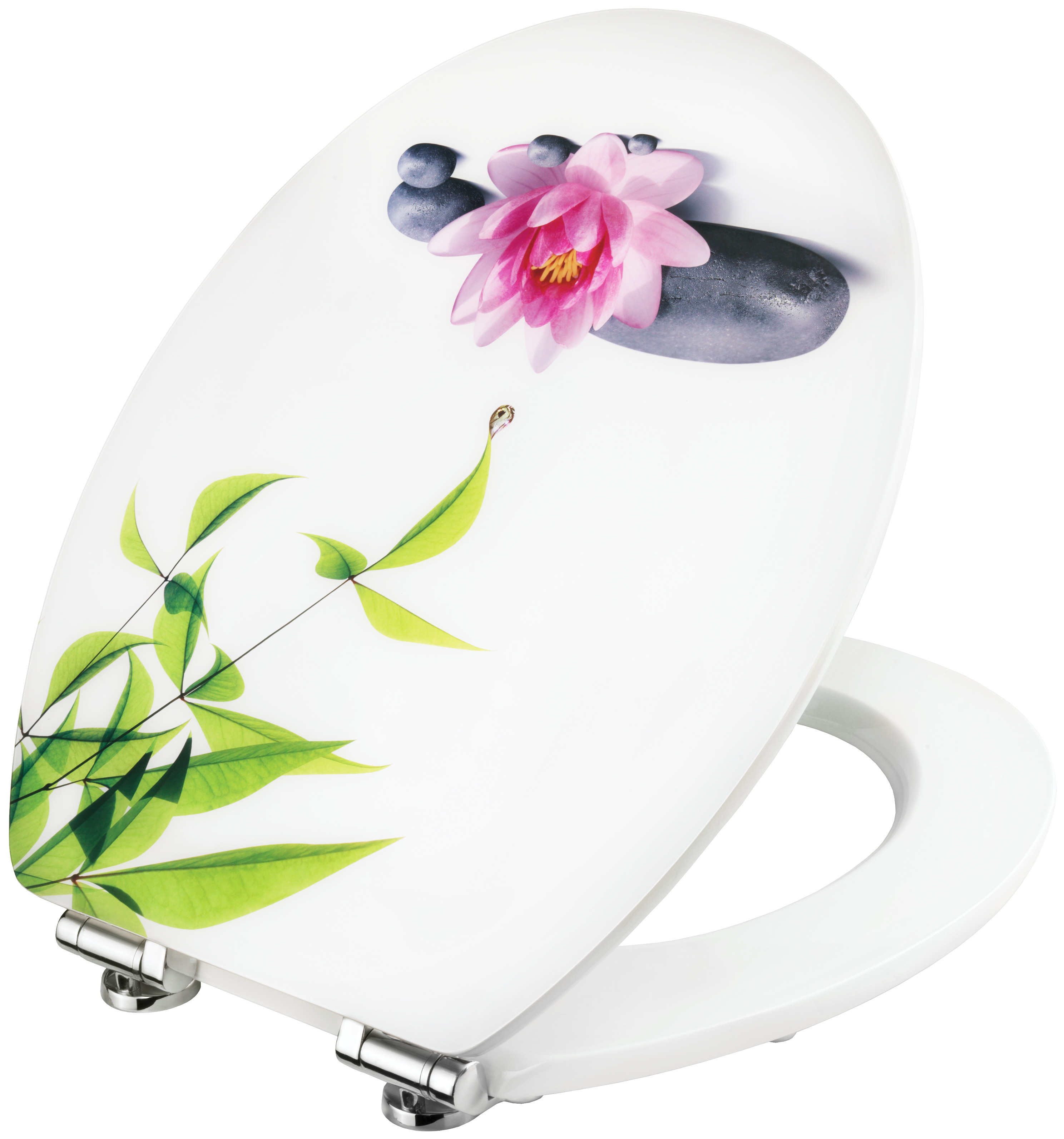   DEKOR WC-SITZ WATER LILLY ABSENK