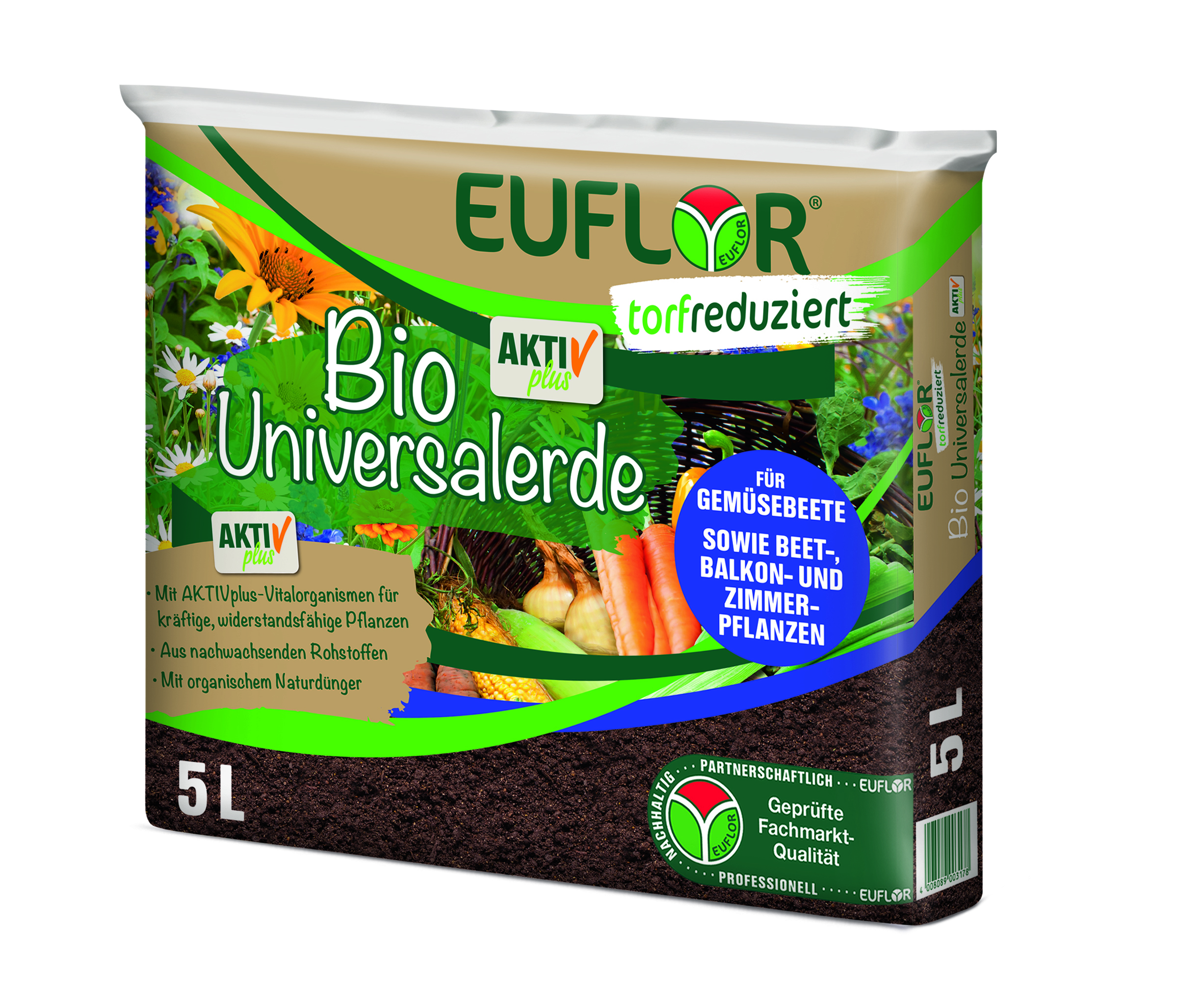 Euflor Bio-Universalerde Aktivplus, 5 L