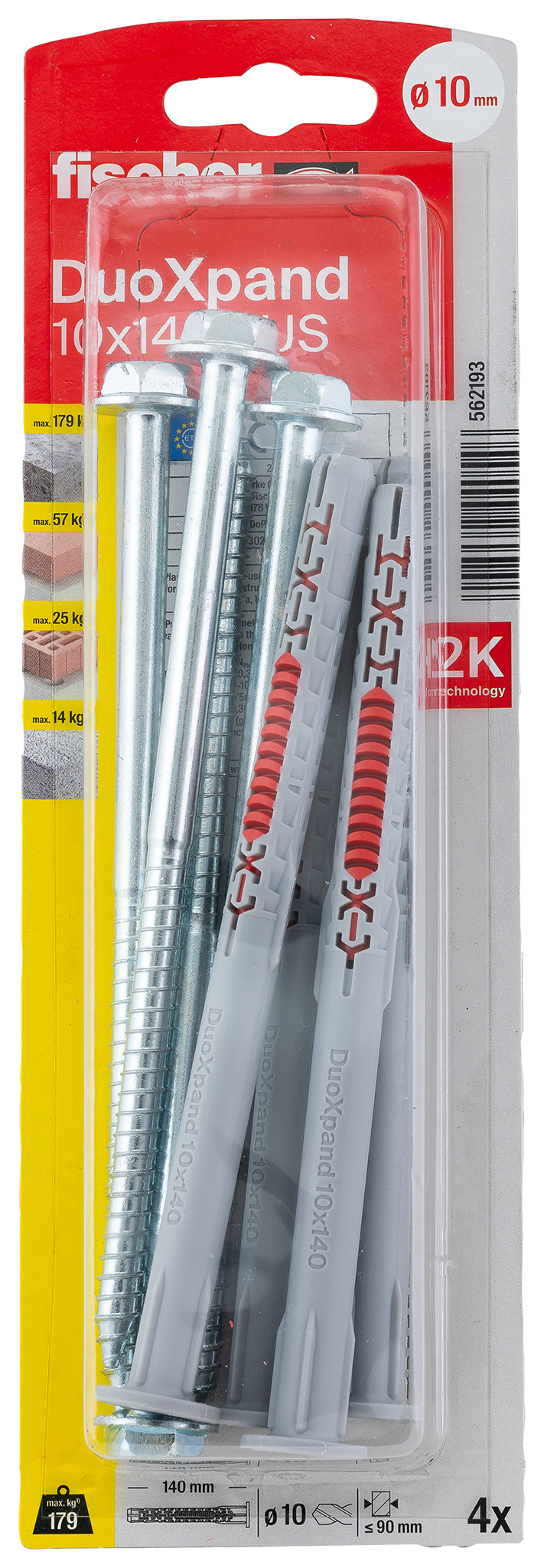 fischer DuoXpand 10x140 FUS K (4) fischer DuoXpand 10x140 FUS K (4)