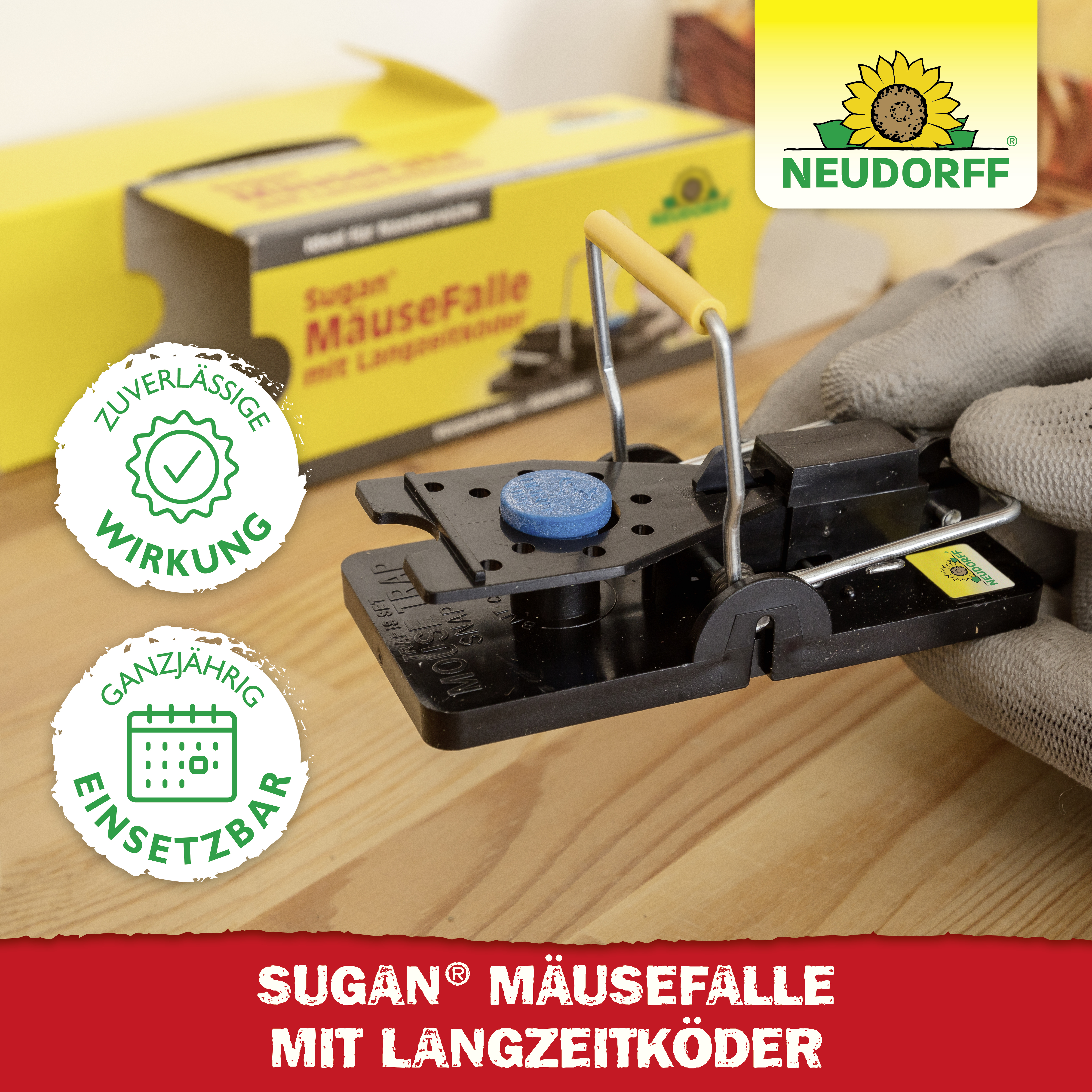 Neudorff Sugan MäuseFalle mit Langzeitköder