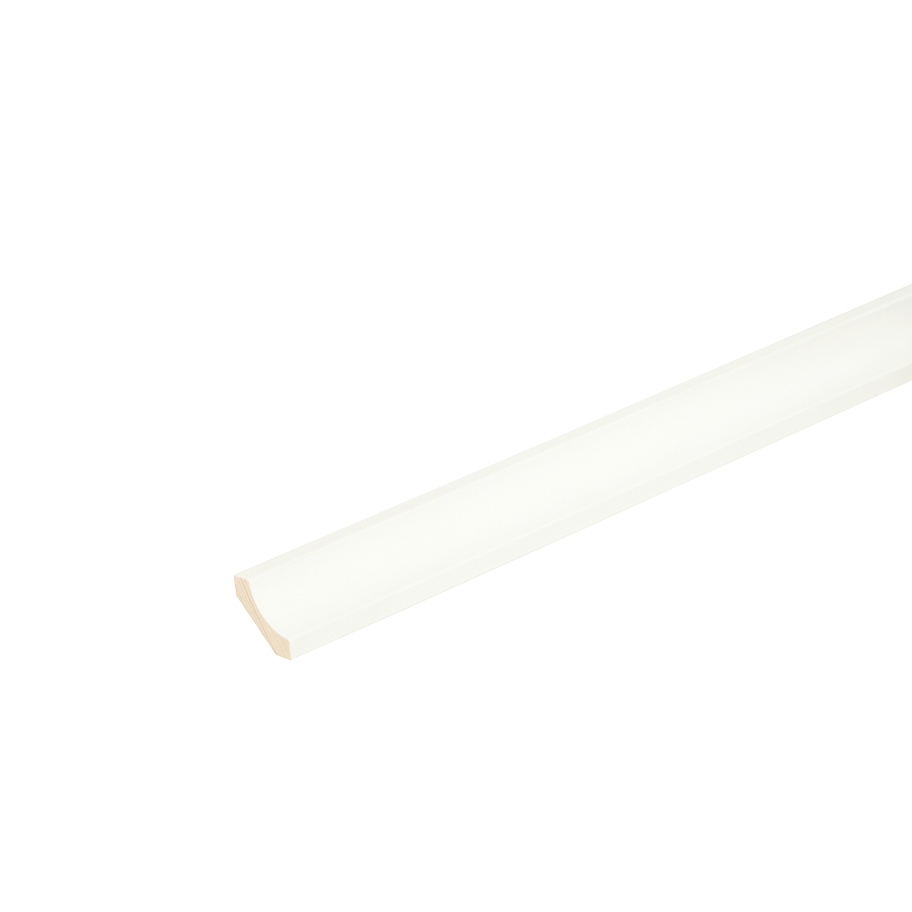 544321 Neuhofer Sockelleiste, Fichte/Kiefer weiß lackiert
