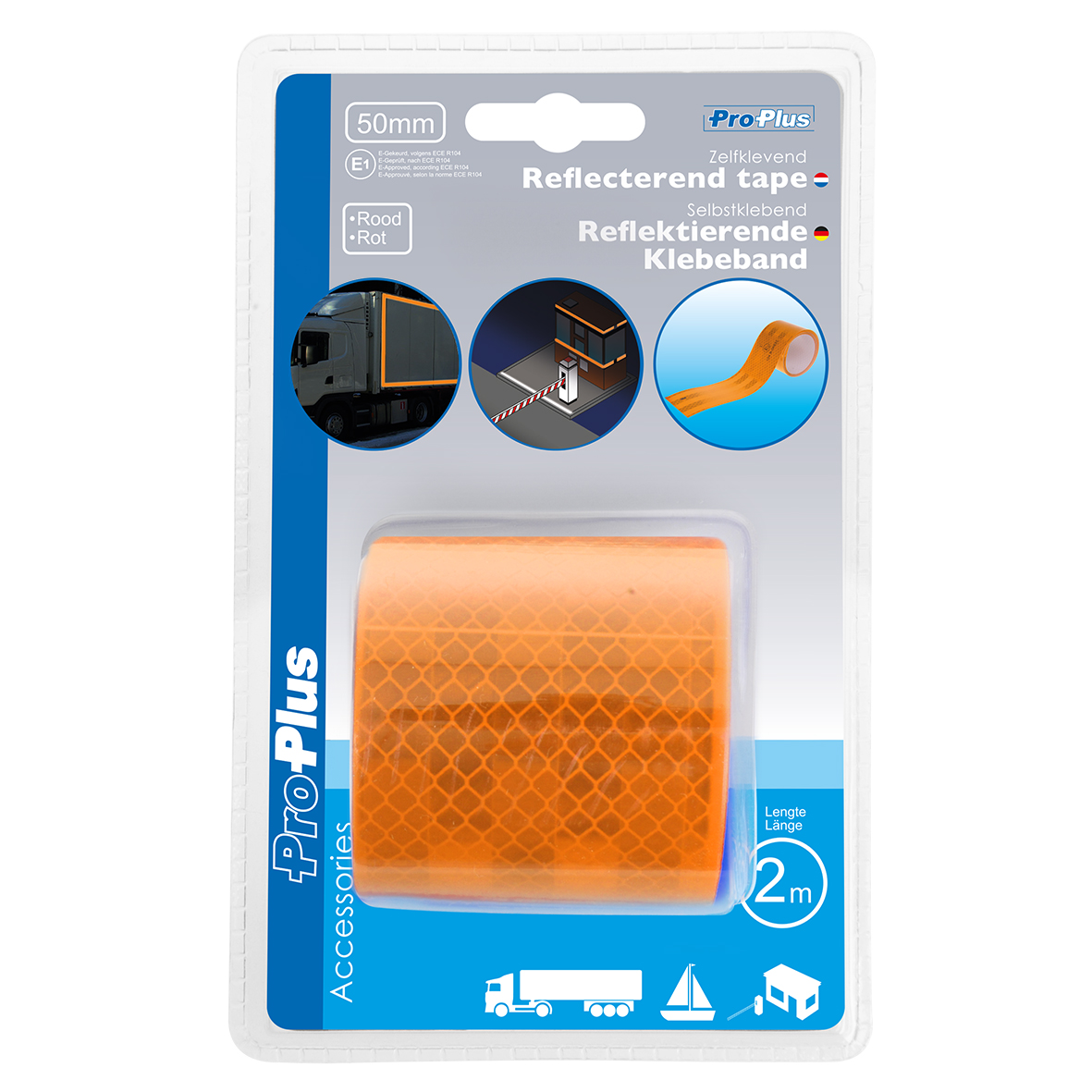 ProPlus Reflektierendes Klebeband 3M orange, 50 mm/2M